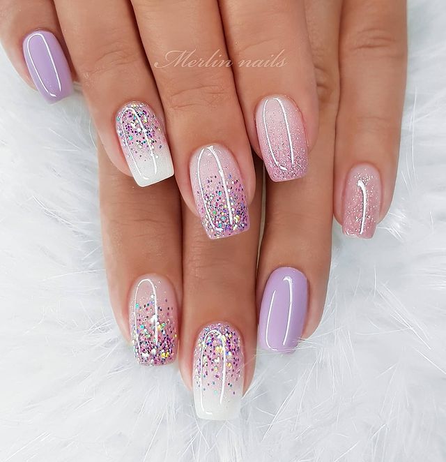 Nail ideasstand out with pink glitter nails – get the look now! +65 great ideas - nailsforus